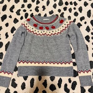 Kiel James Patrick Women's Apple Harvest Fair Isle Crewneck Sweater M
